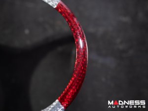 Alfa Romeo Stelvio Front Emblem Frame Cover - Carbon Fiber - Italian Theme - Feroce Carbon Alfa Romeo Stelvio Front Emblem Frame Cover - Carbon Fiber - Italian Theme - Feroce Carbon